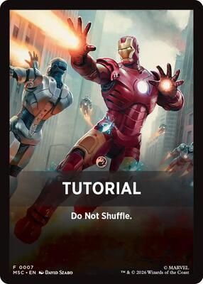 Tutorial Theme Card (0007) card from Commander: Marvel Super Heroes
