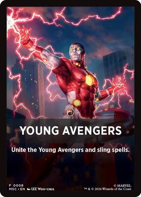 Young Avengers Theme Card (0008) card from Commander: Marvel Super Heroes