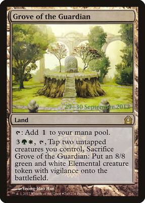 Grove of the Guardian card from Prerelease Cards