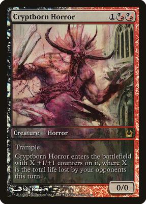 Cryptborn Horror card from Game Day & Store Championship Promos