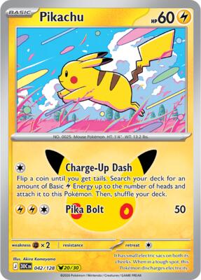 Pikachu - 042/128 card from ME: 30th Celebration