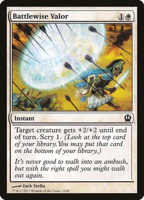 Battlewise Valor card from Theros
