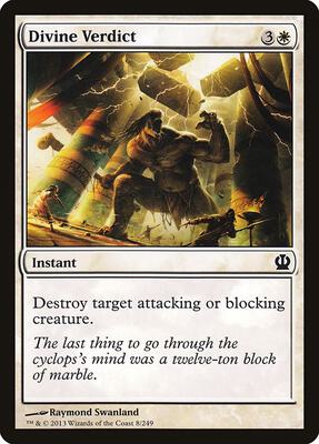 Divine Verdict card from Theros
