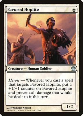 Favored Hoplite card from Theros