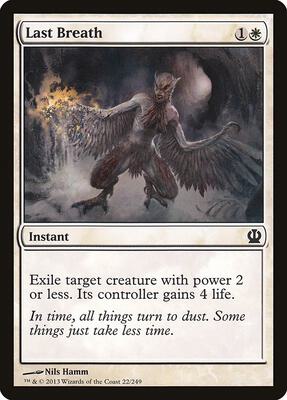 Last Breath card from Theros