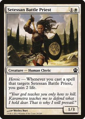 Setessan Battle Priest card from Theros