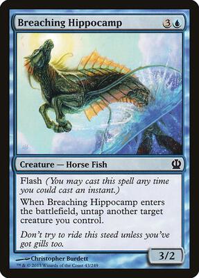 Breaching Hippocamp card from Theros