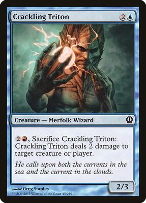 Crackling Triton card from Theros