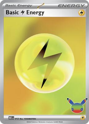 Basic Lightning Energy - 012 (30th Celebration) card from MEE: Mega Evolution Energies