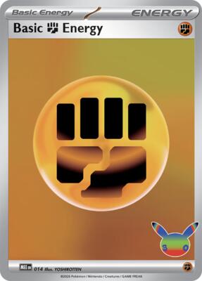 Basic Fighting Energy - 014 (30th Celebration) card from MEE: Mega Evolution Energies