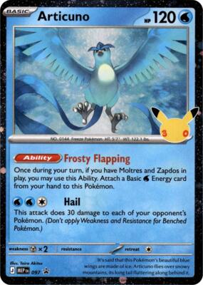 Articuno - 097 (30th Celebration) card from ME: Mega Evolution Promo