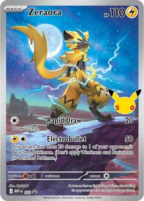 Zeraora - 103 (30th Celebration) card from ME: Mega Evolution Promo