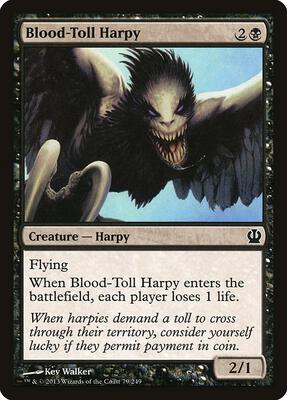 Blood-Toll Harpy card from Theros