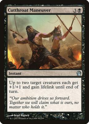 Cutthroat Maneuver card from Theros