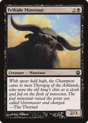 Felhide Minotaur card from Theros