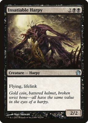 Insatiable Harpy card from Theros