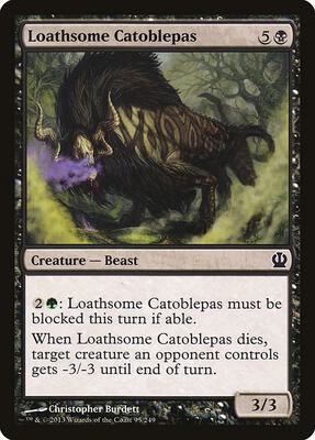 Loathsome Catoblepas card from Theros
