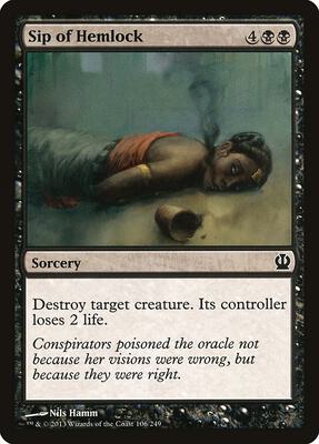 Sip of Hemlock card from Theros