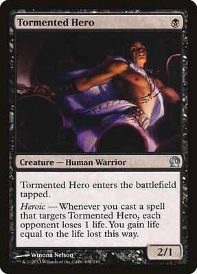 Tormented Hero card from Theros