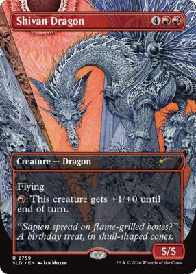 Shivan Dragon (2759) card from Secret Lair Drop Series