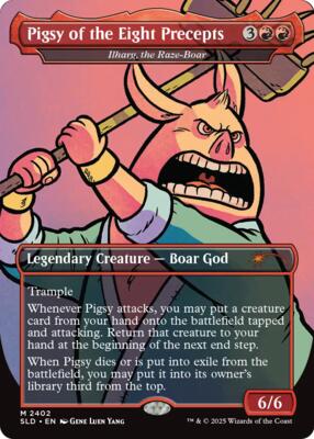Pigsy of the Eight Precepts - Ilharg, the Raze-Boar card from Secret Lair Drop Series
