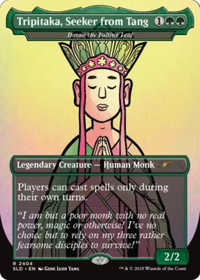 Tripitaka, Seeker from Tang - Dosan the Falling Leaf card from Secret Lair Drop Series