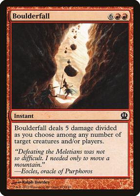 Boulderfall card from Theros