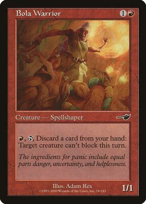 Bola Warrior card from Nemesis
