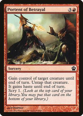 Portent of Betrayal card from Theros