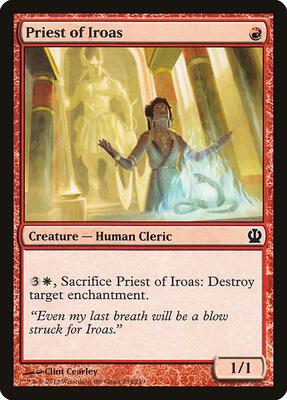 Priest of Iroas card from Theros