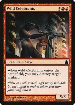 Wild Celebrants card from Theros