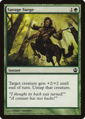 Savage Surge card from Theros
