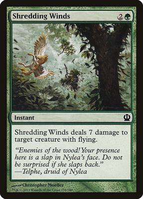 Shredding Winds card from Theros