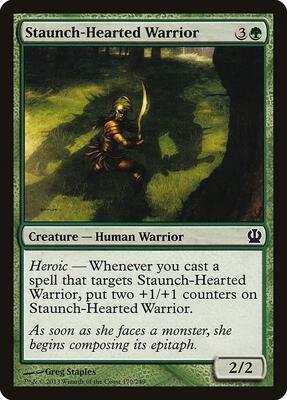 Staunch-Hearted Warrior card from Theros