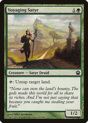 Voyaging Satyr card from Theros