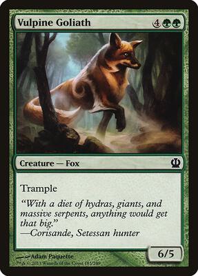 Vulpine Goliath card from Theros
