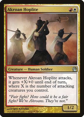 Akroan Hoplite card from Theros