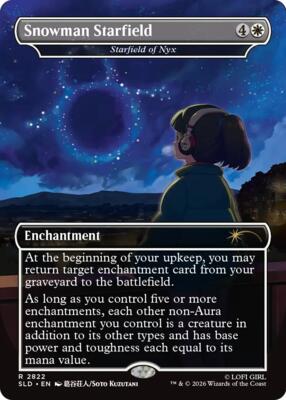 Snowman Starfield - Starfield of Nyx card from Secret Lair Drop Series