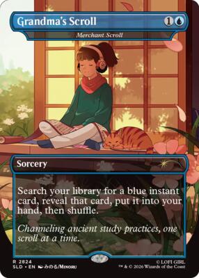 Grandma's Scroll - Merchant Scroll card from Secret Lair Drop Series