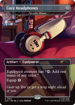 Cozy Headphones - Paradise Mantle card from Secret Lair Drop Series