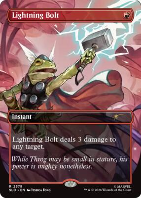 Lightning Bolt (2579) card from Secret Lair Drop Series