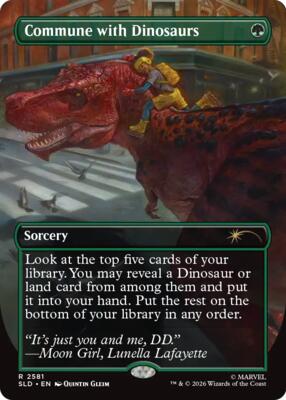 Commune with Dinosaurs card from Secret Lair Drop Series
