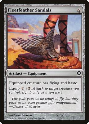 Fleetfeather Sandals card from Theros