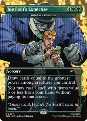 Joe Fixit's Expertise - Rishkar's Expertise card from Secret Lair Drop Series
