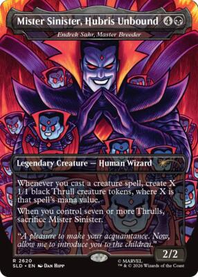 Mister Sinister, Hubris Unbound - Endrek Sahr, Master Breeder card from Secret Lair Drop Series