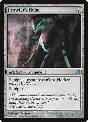 Prowler's Helm card from Theros
