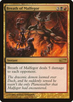 Breath of Malfegor (IDW Comics 2012) card from Media Promos