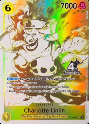 Charlotte Linlin (4th Anniversary Treasure Campaign Pack) card from One Piece Promotion Cards