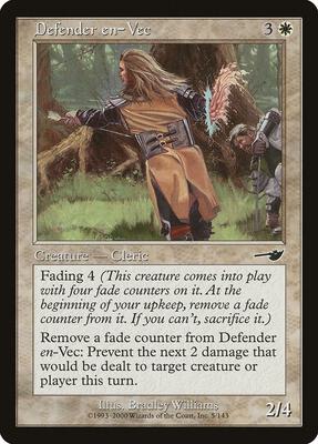 Defender en-Vec card from Nemesis