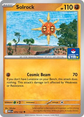 Solrock - 075/132 (GYM) card from Southeast Asia Exclusives